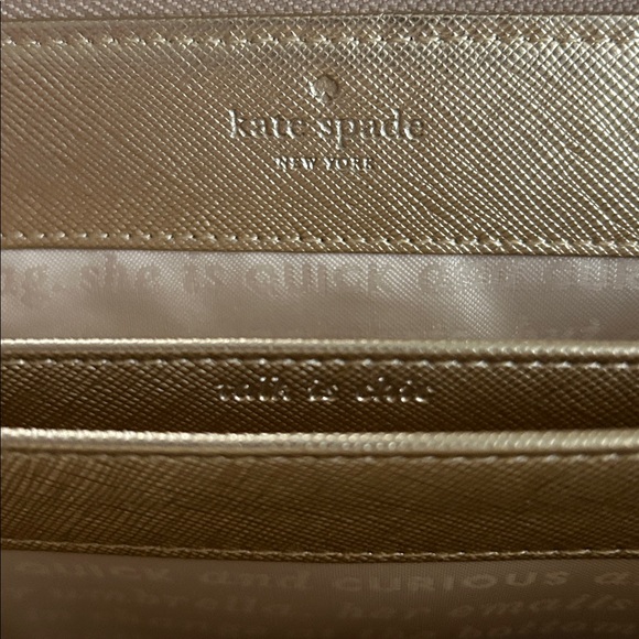 Kate Spade Metallic Gold Wallet/Clutch - Picture 8 of 15